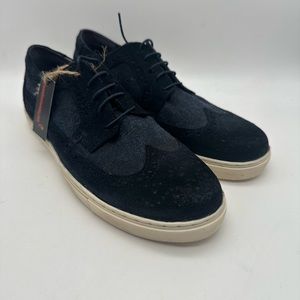 BRAND NEW Crevo Scholar Navy Suede Casual Wingtip Oxfords Size 9.5